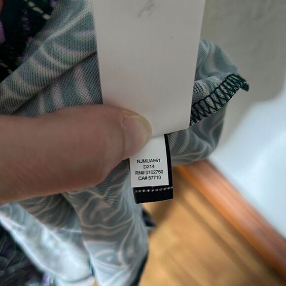 Kate Spade New York Womens Maxi Dress Puff Shoulder Long Sleeve Abstract Size 0 - Picture 13 of 14